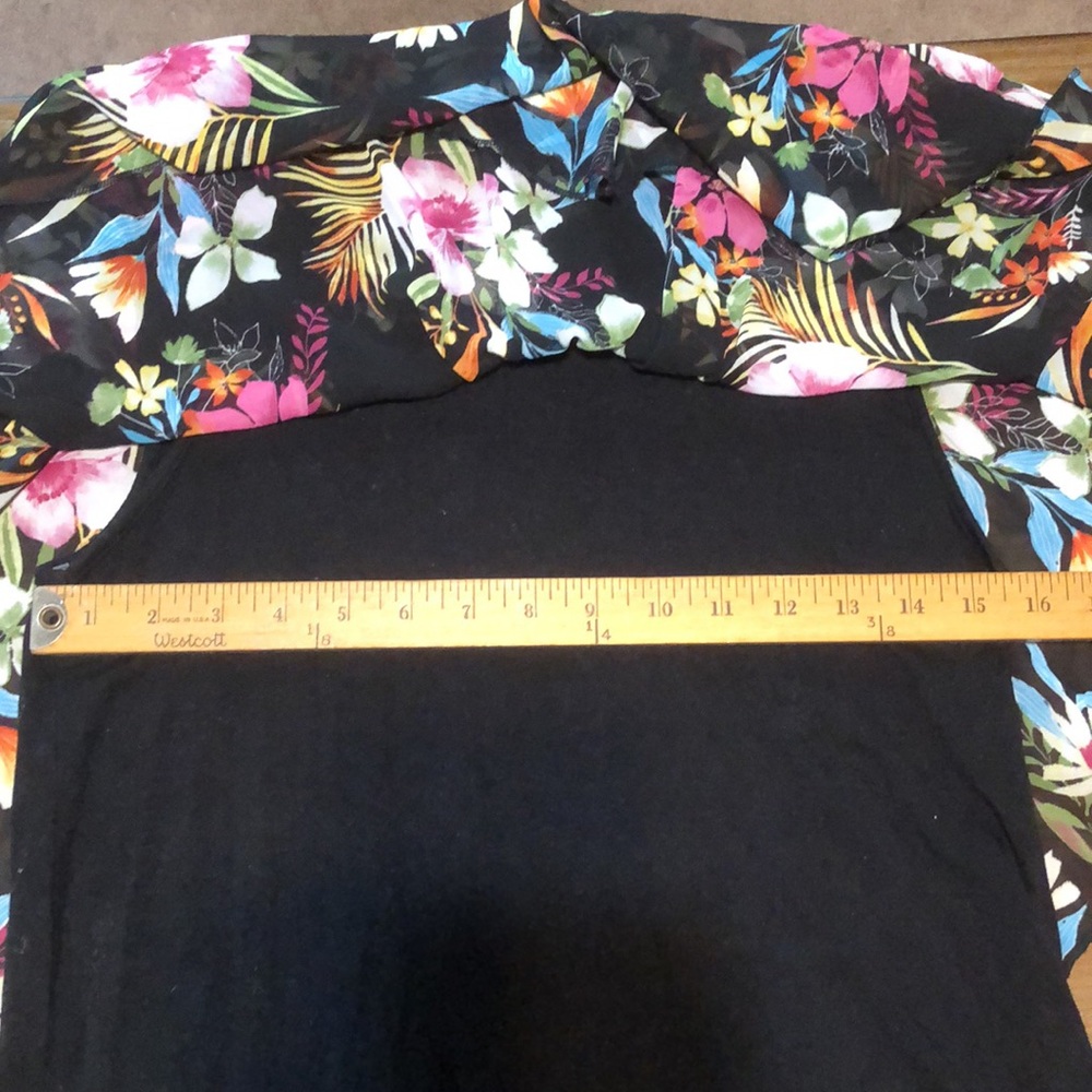 Naïf size medium flowy summer floral top blouse - Picture 5 of 6